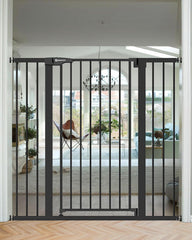 Papacare 42in extra-tall gate on stairs in closed position for stair safety
