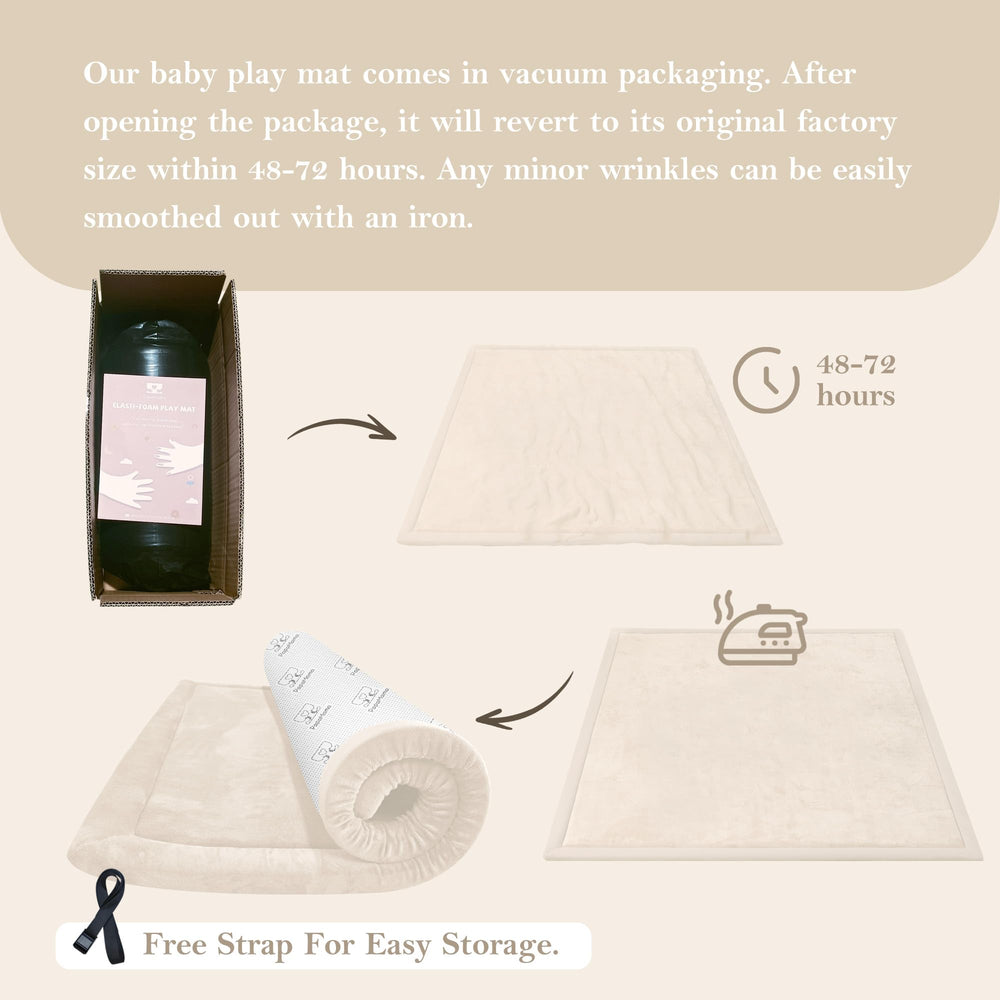 PapaMama folded storage demonstrates easy transport and compact storage.