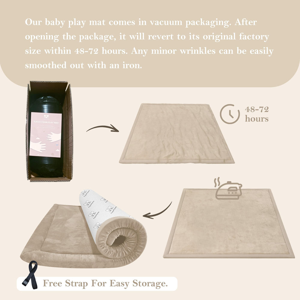 PapaMama easy-clean surface helps busy parents manage messes quickly after playtime