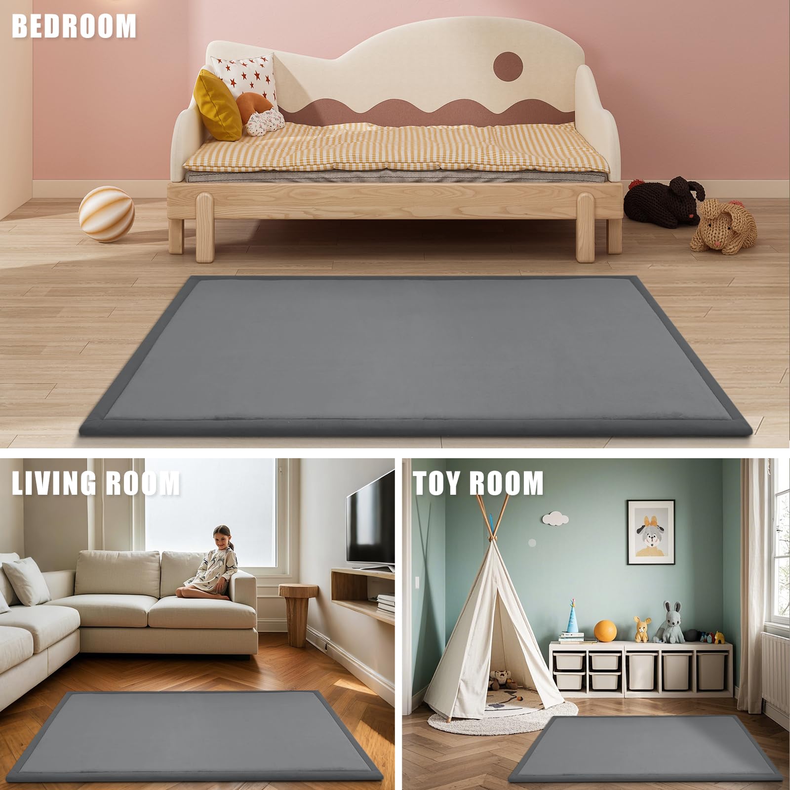 PapaMama 39x59 size label helps plan space in nursery.