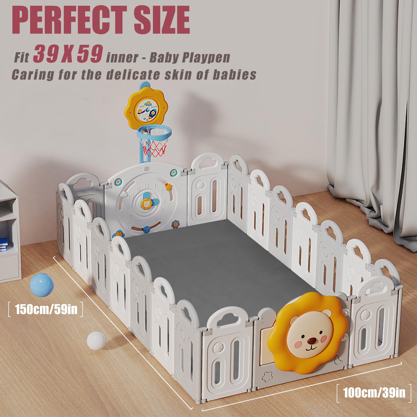 PapaMama water-repellent fabric demonstrates spill resistance during playtime.
