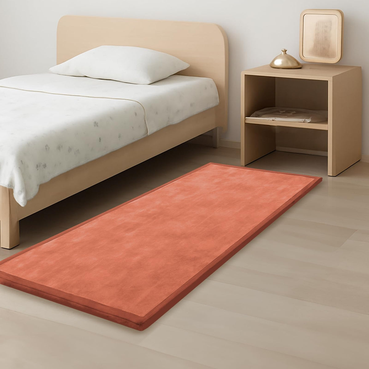 PaPaMat 1-3-inch thick memory foam close-up highlighting plush cushioning for safe tummy time.
