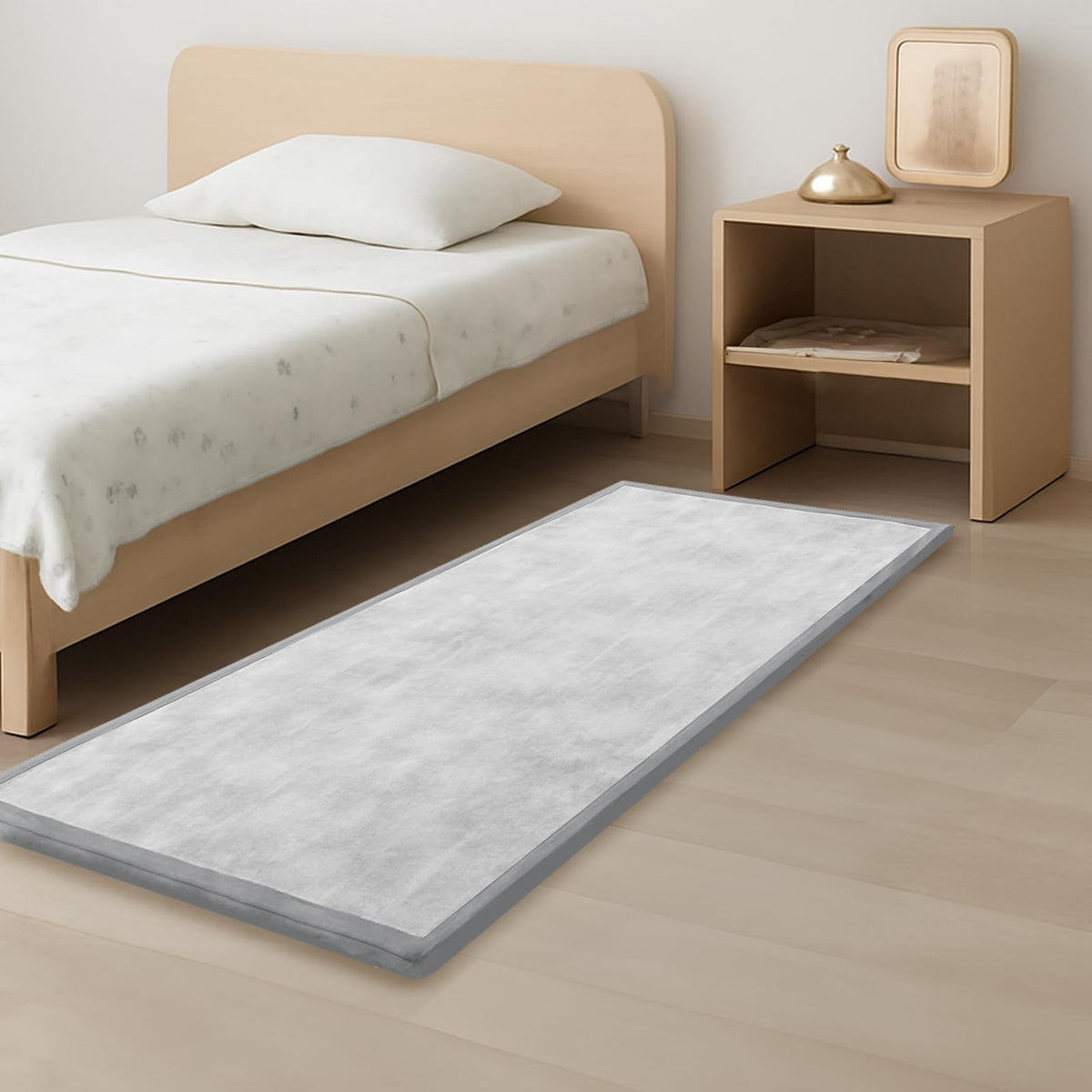 PaPaMat closeup of 1.3-inch thick plush play mat showing cushioned surface for soft landings.