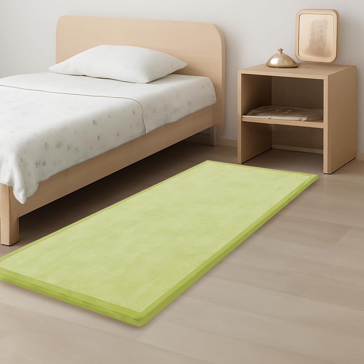 PaPaMat 1.3-Inch Thick Baby Play Mat top view shows cushioned surface for tummy time