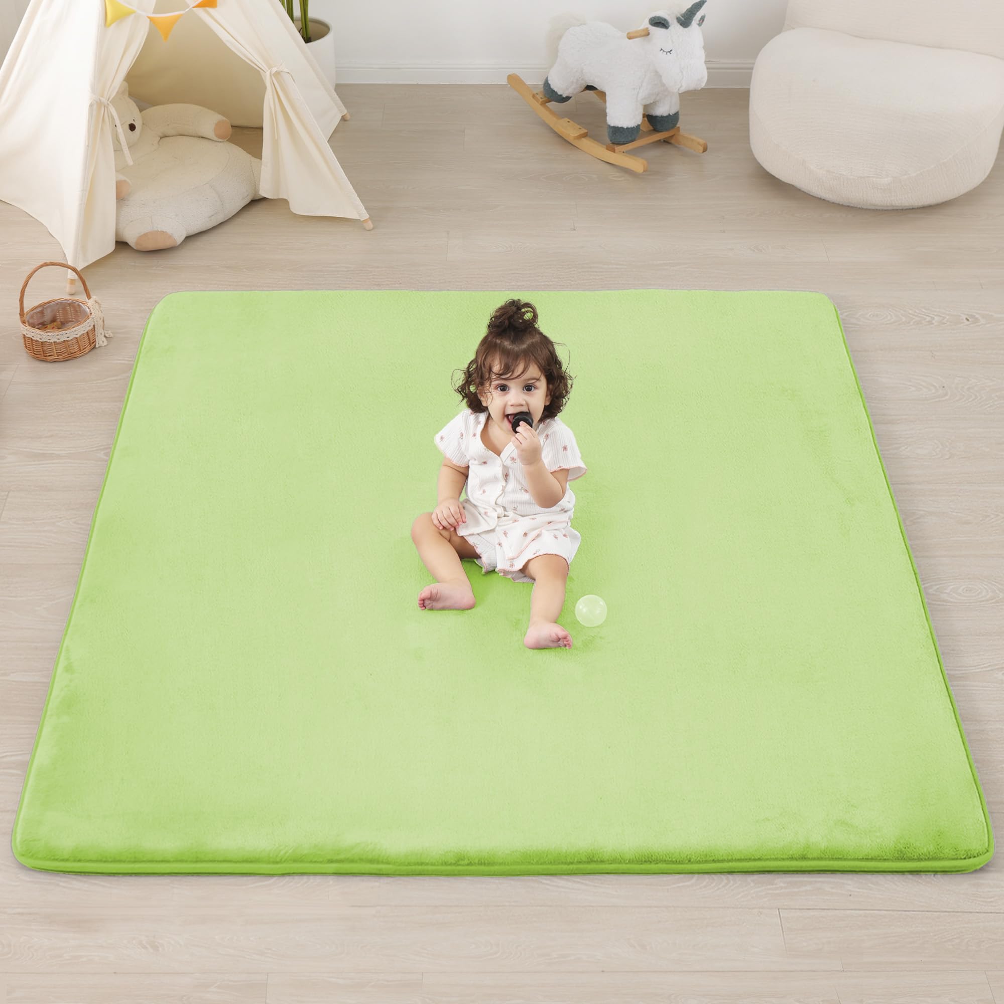 PaPaMat 1-3-inch thick padding for tummy time and crawling.