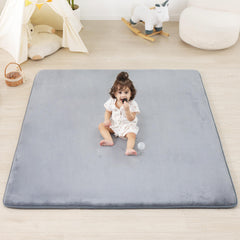 PaPaMat 1.3-inch padding closeup shows plush cushioning for comfy tummy time.