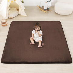 PAPAMAT 1.3-inch padding brown close-up highlighting plush cushioning for comfy tummy time
