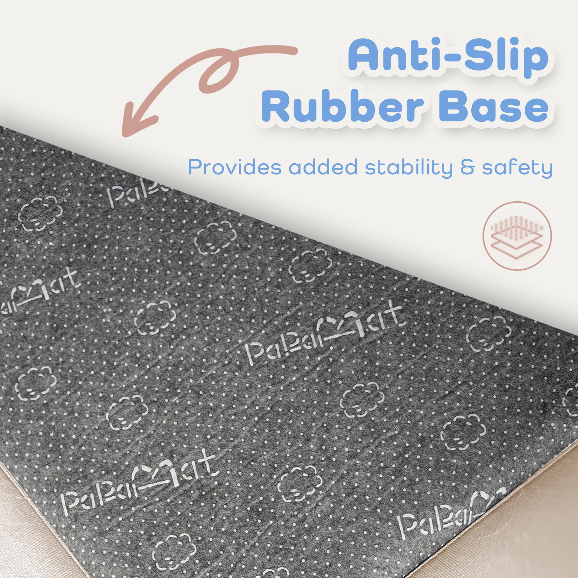 PaPaMat bedside mat creates a soft, safe boundary for bedtime routines.