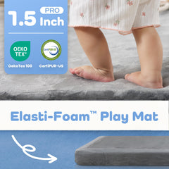 PaPaMat dark grey floor mat in living room