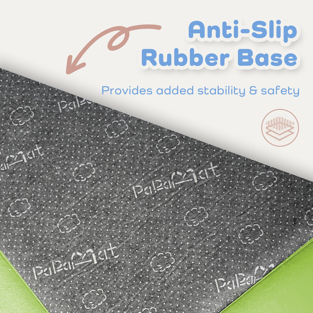 PaPaMat easy-clean surface cleans quickly after spills and messes.