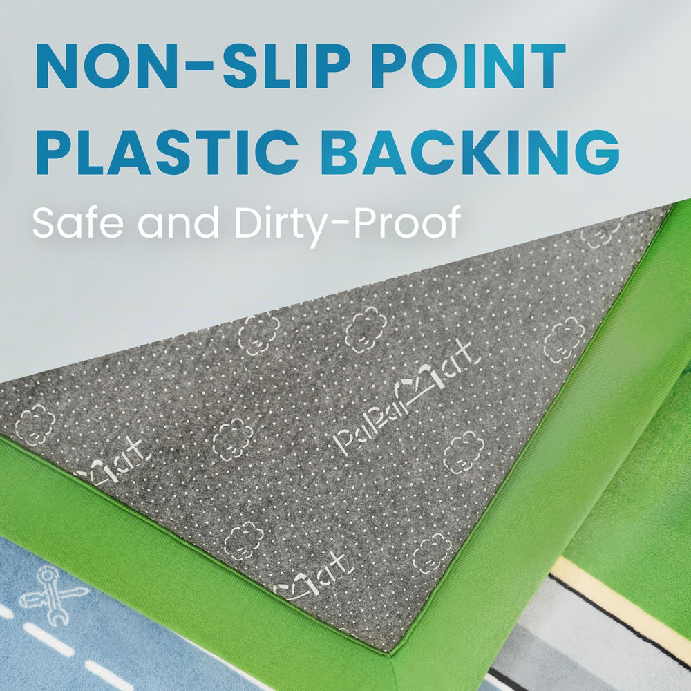 PaPaMat easy-clean surface makes maintenance quick after active playtime.