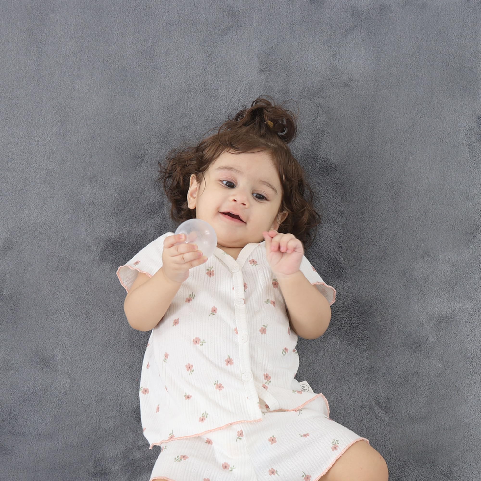 PaPaMat easy-clean velvet surface supports quick spot cleans after messes.