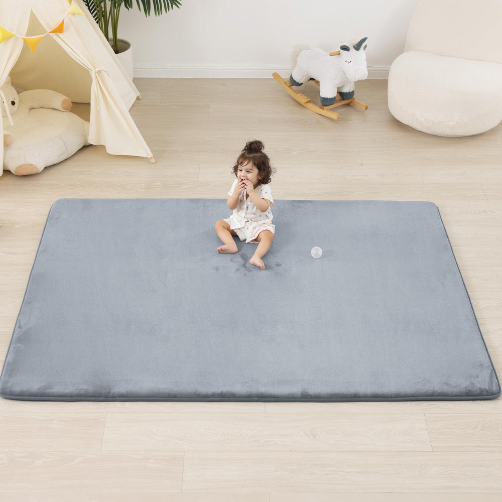 PaPaMat unrolled full mat on floor ready for play and tummy time.