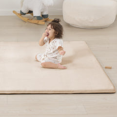 PaPaMat silicone-dotted non-slip backing keeps mat in place on floors