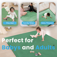 PaPaMat non-slip bottom ensures secure placement beside beds.