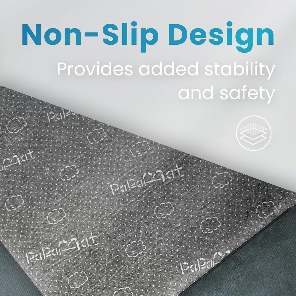 PaPaMat non-slip bottom prevents movement during active play