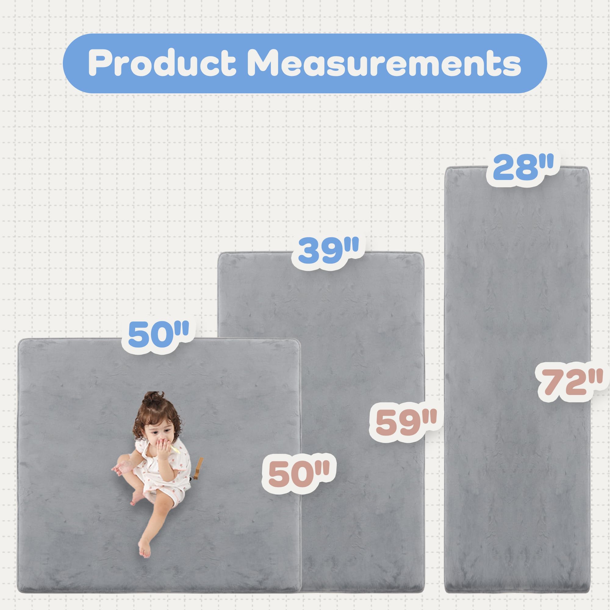 PaPaMat nursery-use mat provides soft cushioning for daily play on hard floors.