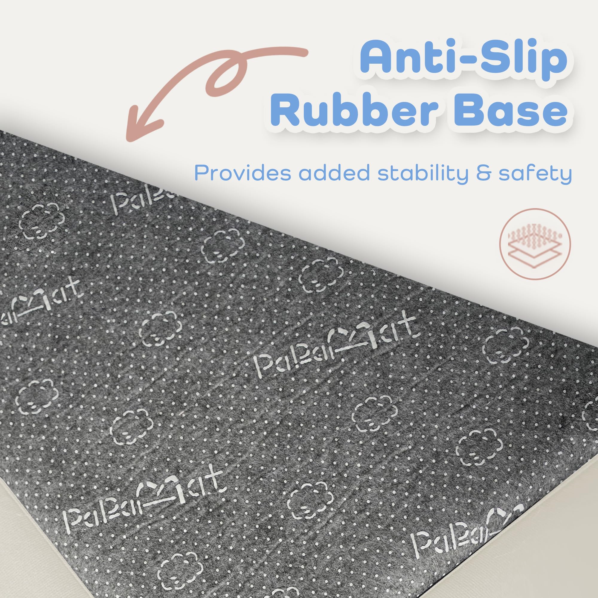 PaPaMat oeko-tex-certified tag visible emphasizes safe fabrics