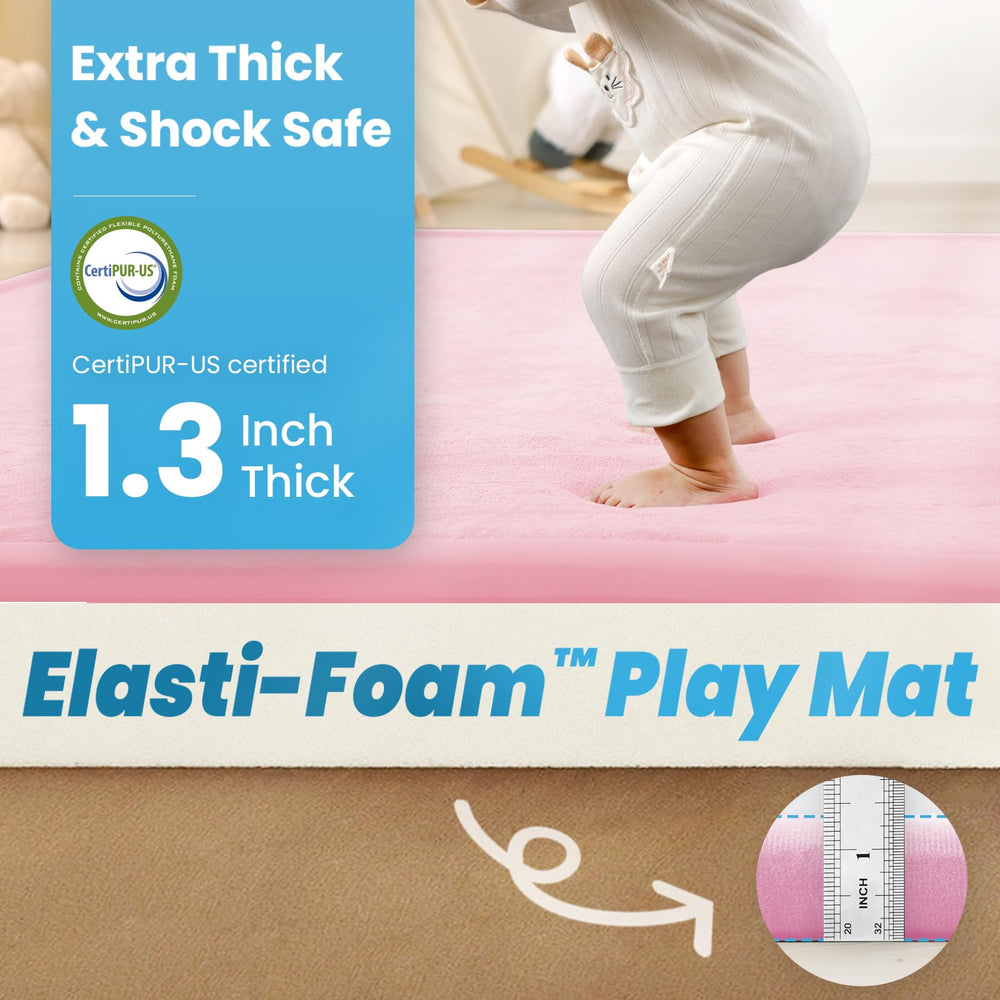 PaPaMat pink tummy-time mat ideal for infant play