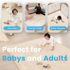PaPaMat soft plush texture enhances cozy tummy time sessions.