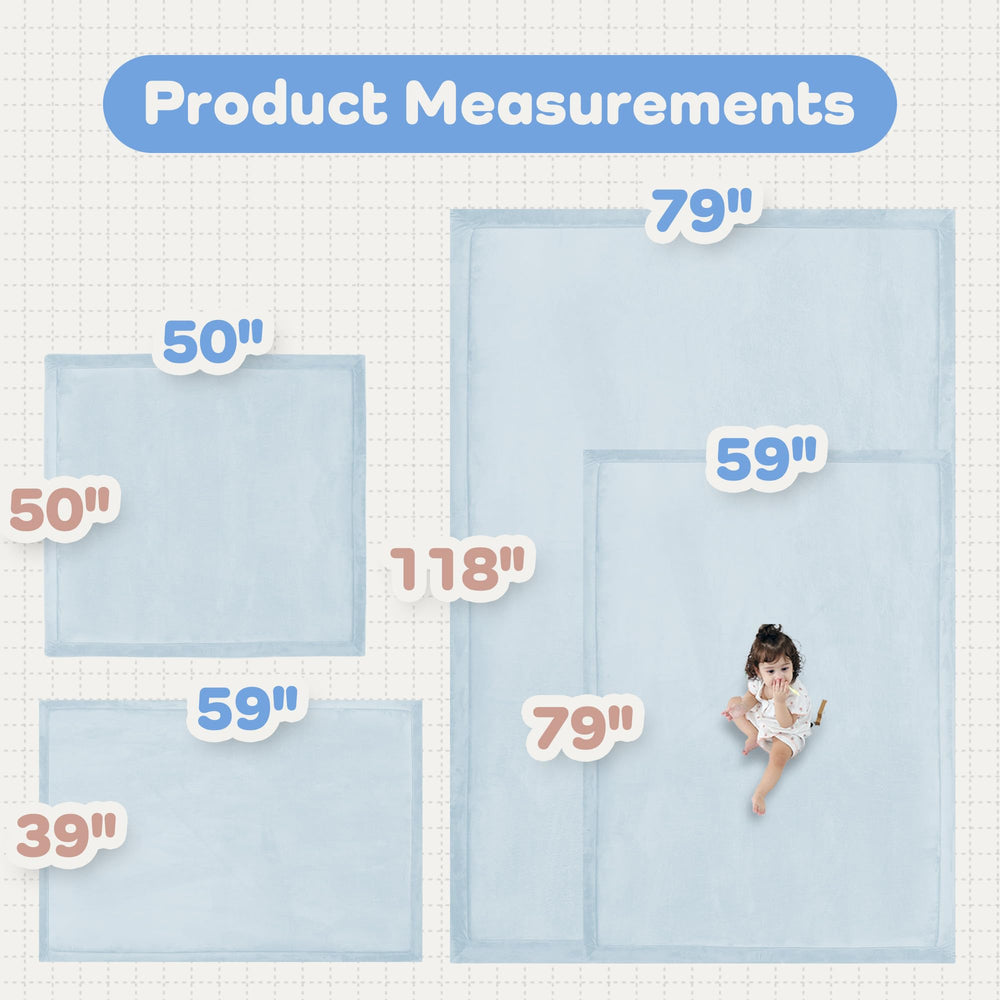 PaPaMat tummy-time-crawling-use supports early movement on a comfy surface.