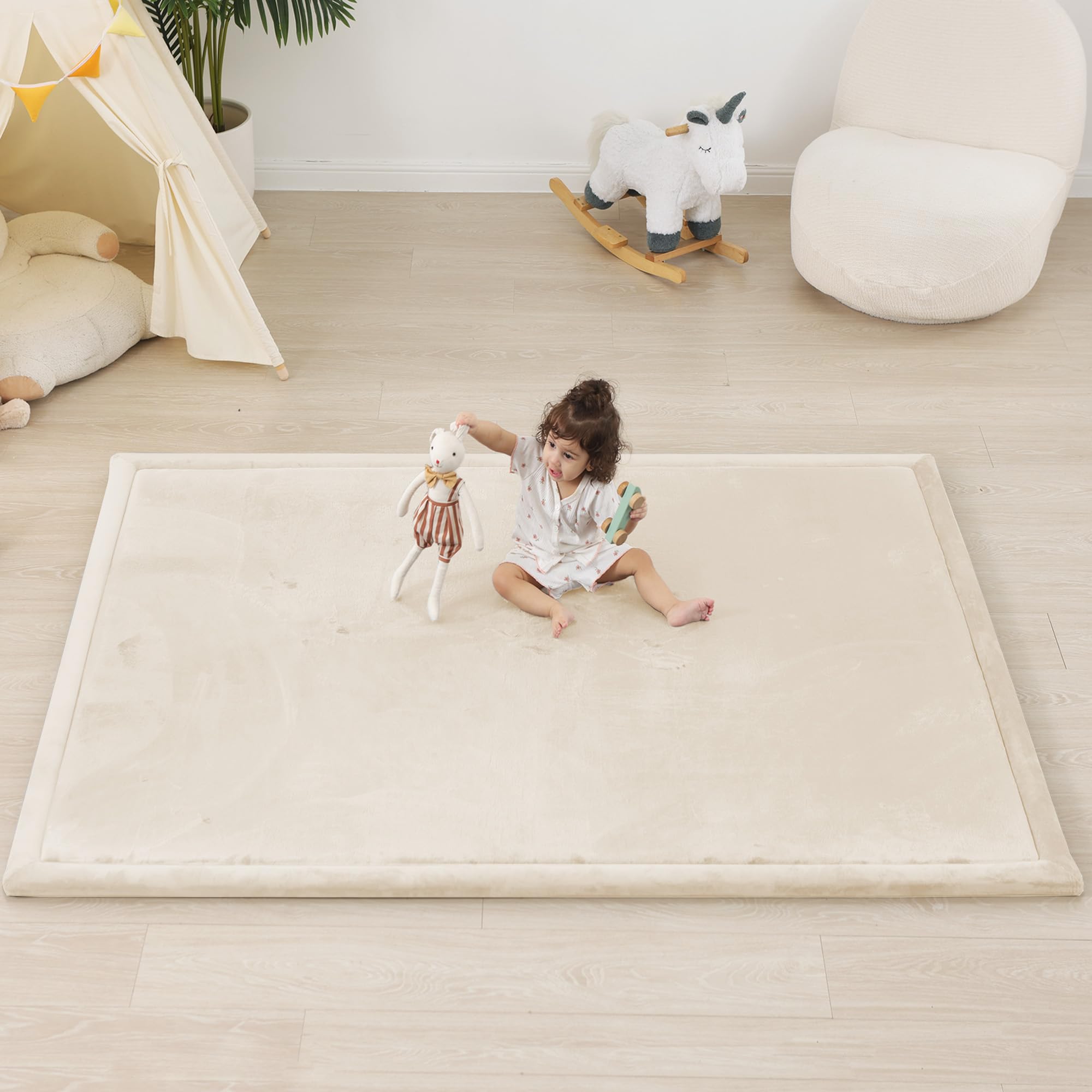 PaPaMat cozy beige tone complements any nursery decor