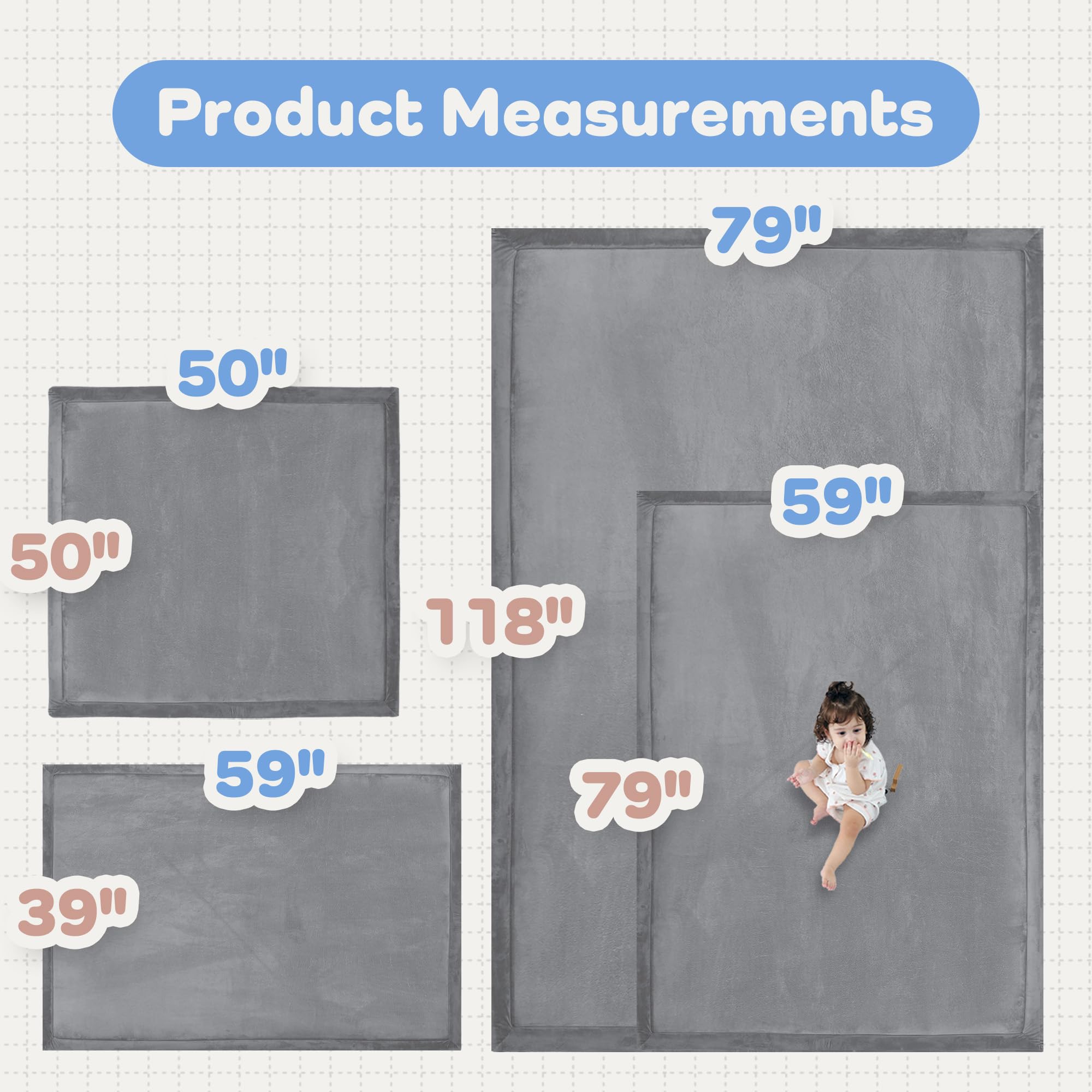 PaPaMat tummy-time use scenario shows engaging floor play surface