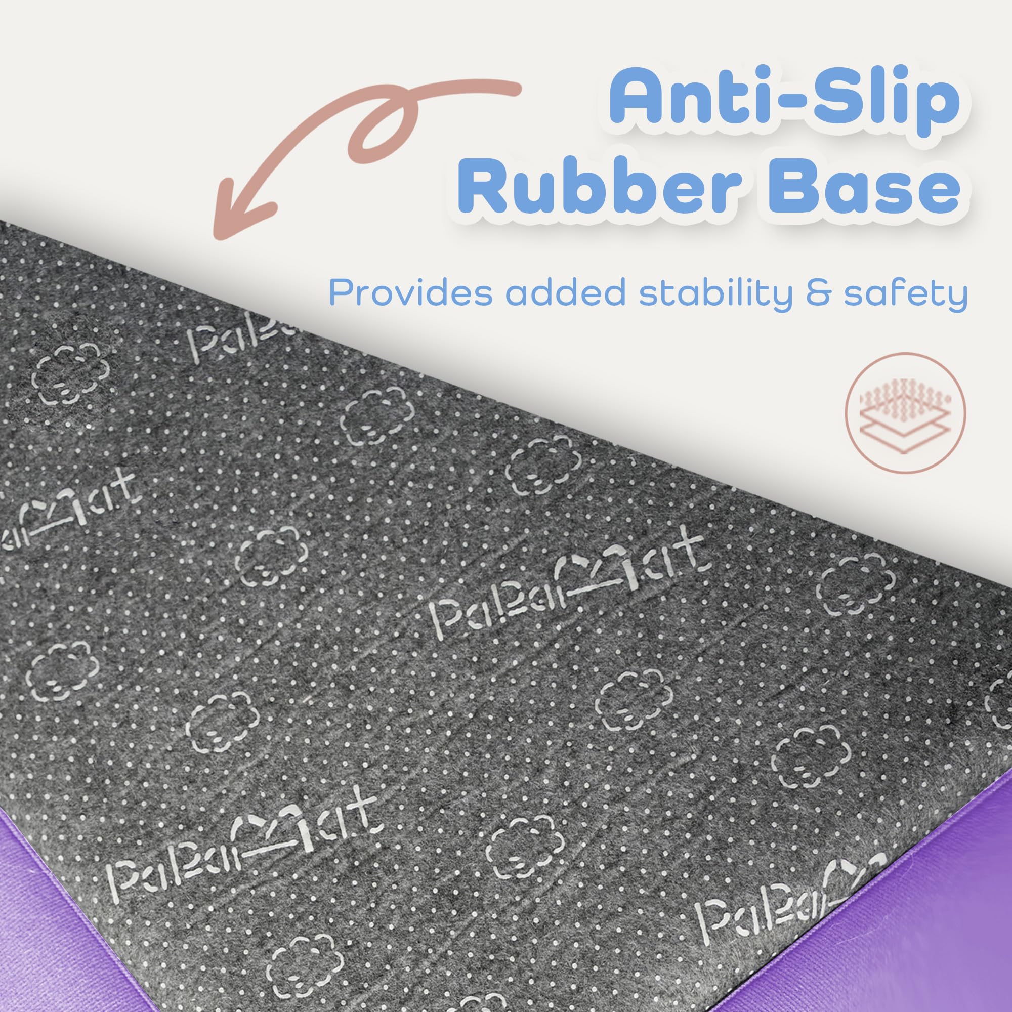 PaPaMat Violet foam-core 23D padding detail for durable cushioning.