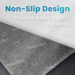 PaPaMat water-repellent surface keeps spills easy to wipe away