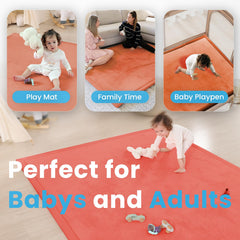 PaPaMat water-repellent surface wipes clean quickly after spills.