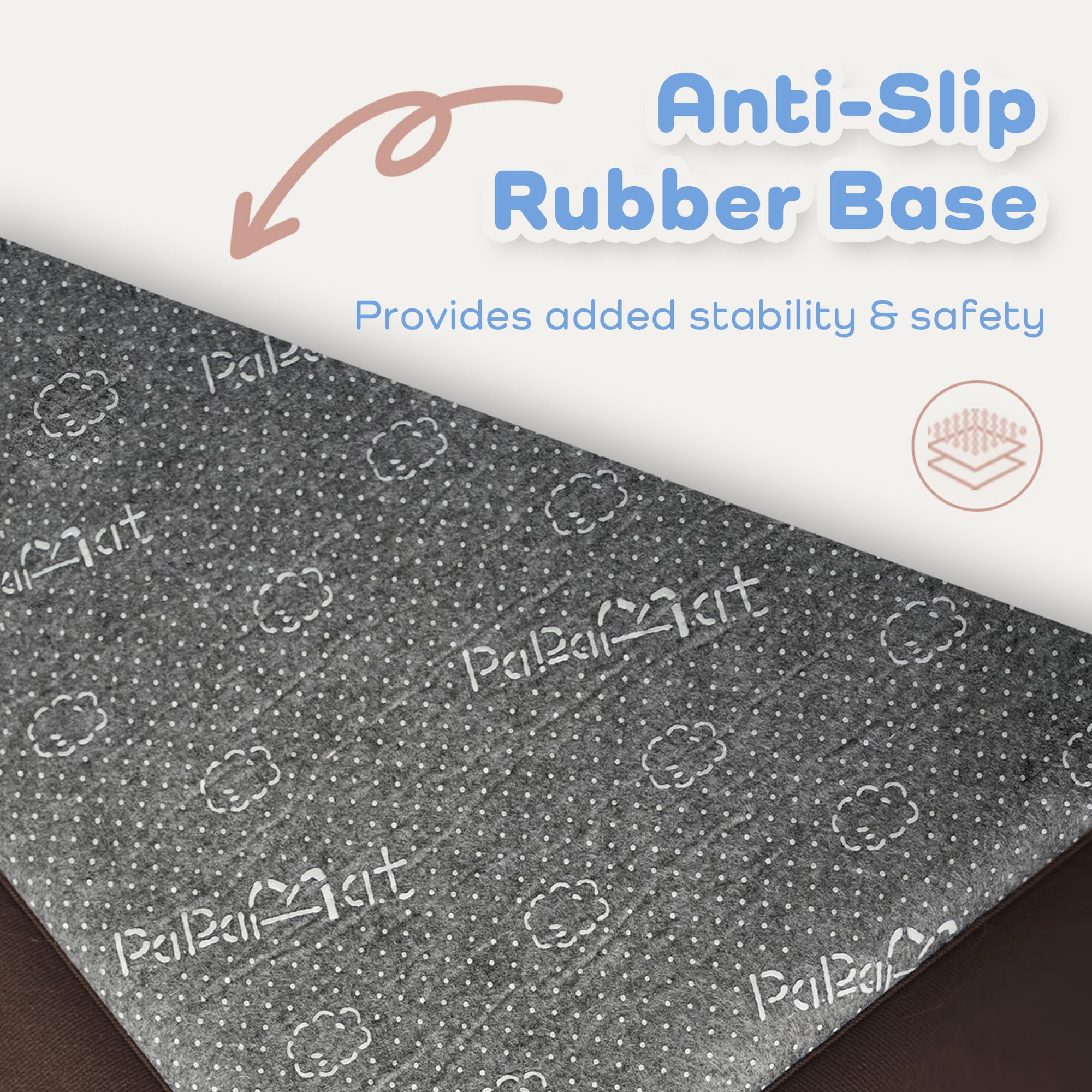 PAPAMAT wrinkle-release design helps flat, tidy room setups