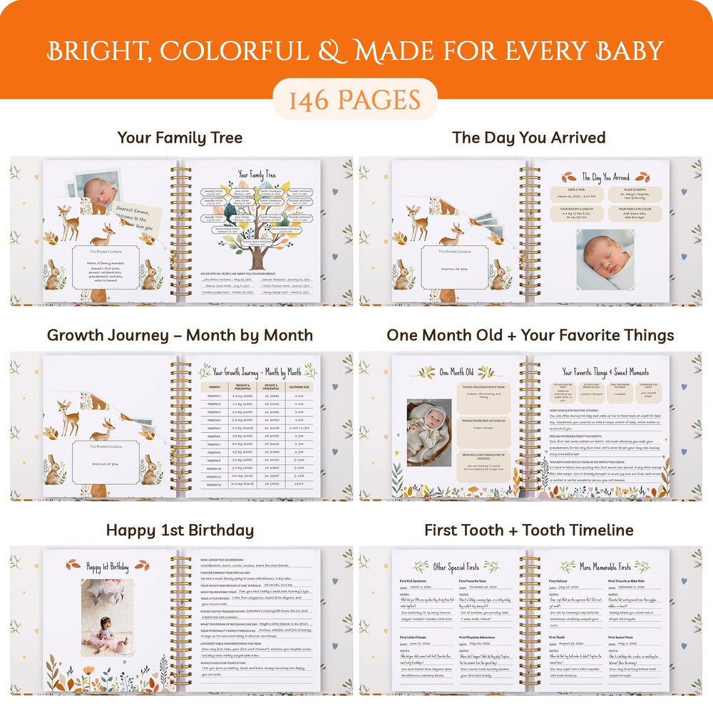 Paper Plan lay-flat binding for easy writing and milestone capture