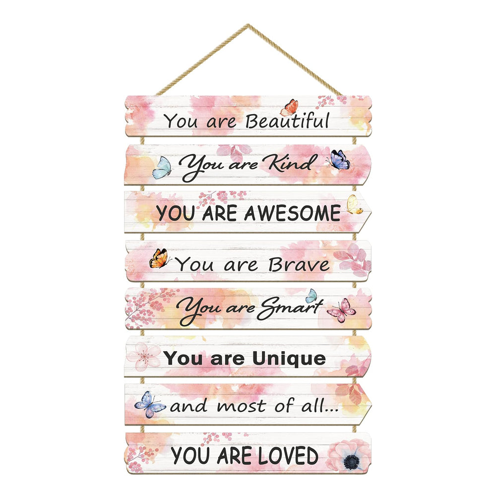 Paquesta butterfly wall art set — eight-piece decor for girls' rooms.