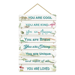 Paquesta dinosaur wall art eight pieces enhances a boy's room with inspirational decor.