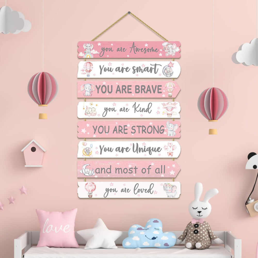 Paquesta nursery decor: elephant art makes a thoughtful gift for baby showers.
