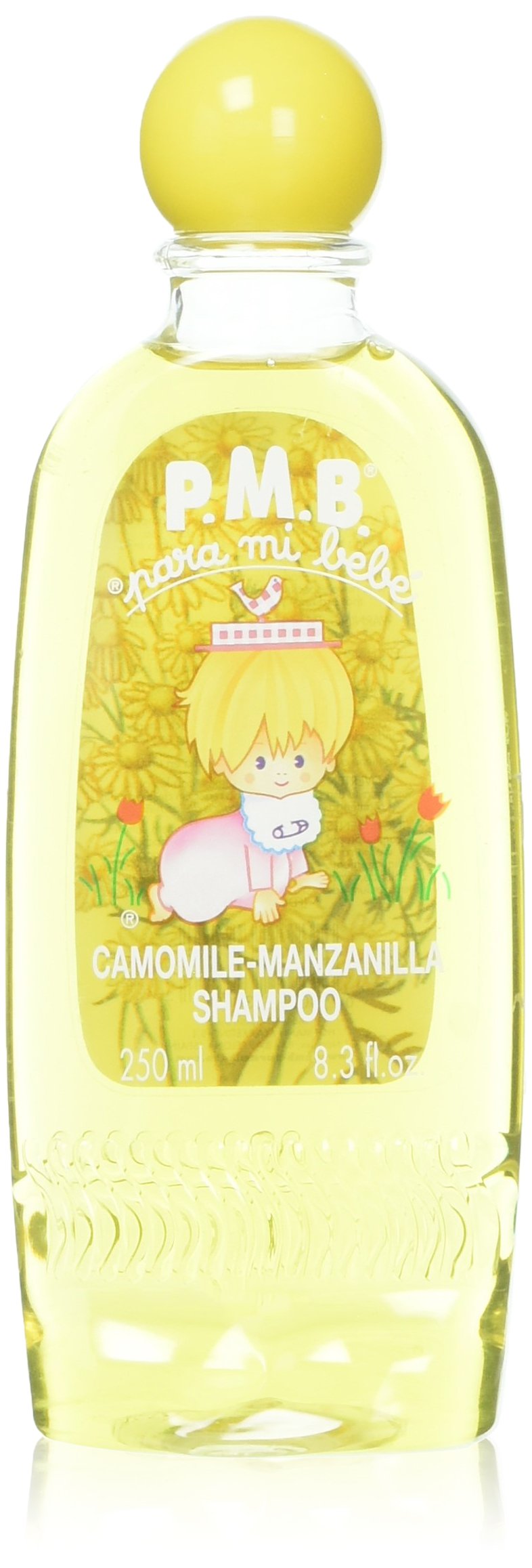 Para Mi Bebe Chamomile Shampoo bottle for gentle daily cleansing during baby's bath.
