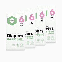 Parasol Clear+Dry pack shot demonstrates hypoallergenic protection for gentle baby care.