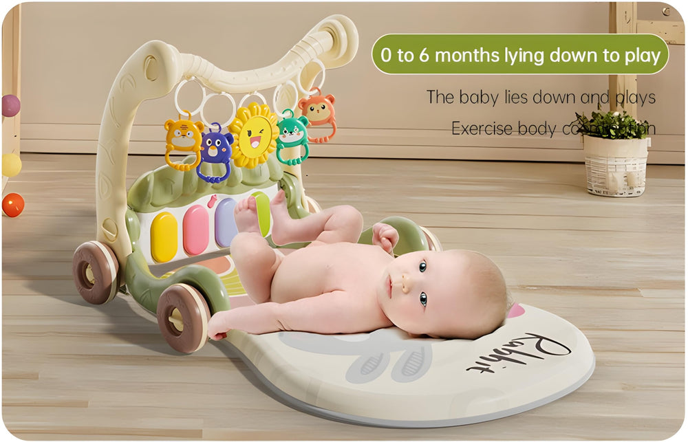 Parenté baby walker compact storage makes clean-up quick and easy.