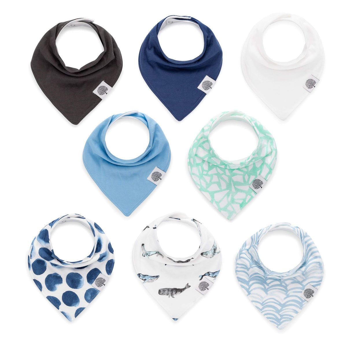 Parker Baby Co. bandana bib front soft texture helps keep outfits dry during meals.