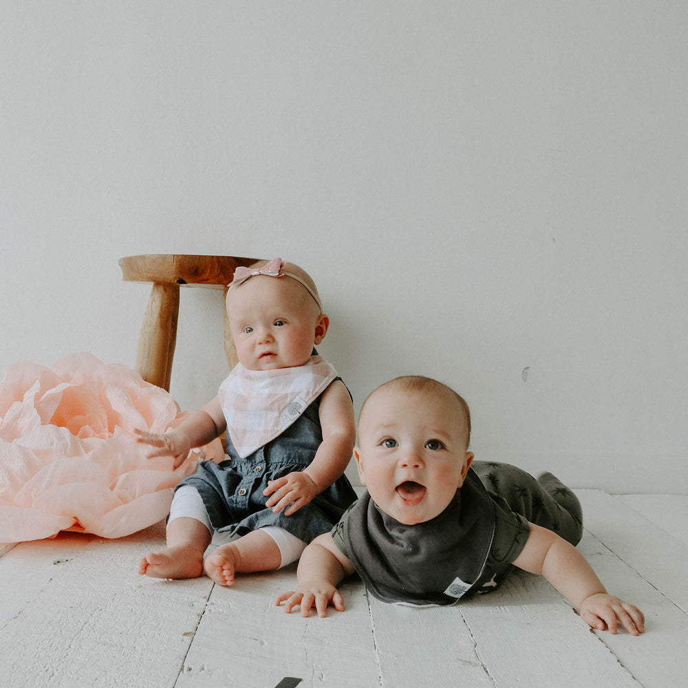 Parker Baby Co. bandana bib gift-ready packaging for new parents.