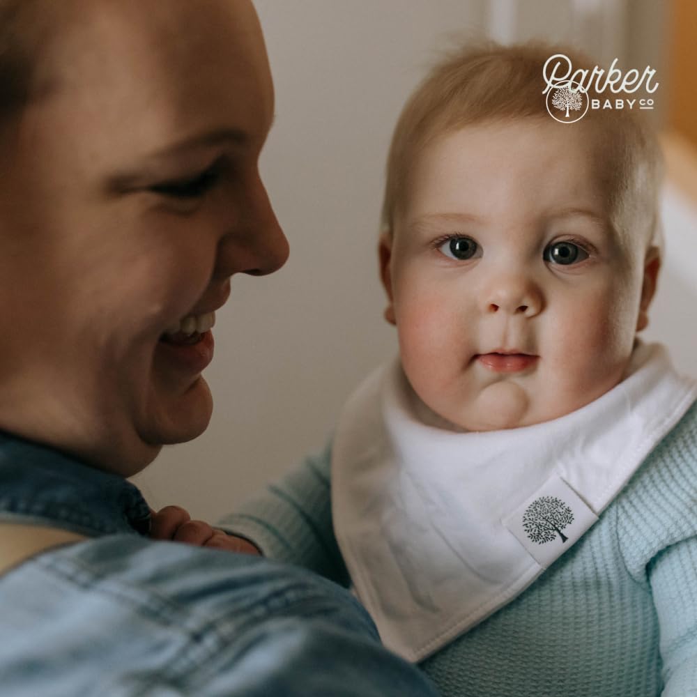 Parker Baby Co. bandana bibs unisex design suitable for boys and girls