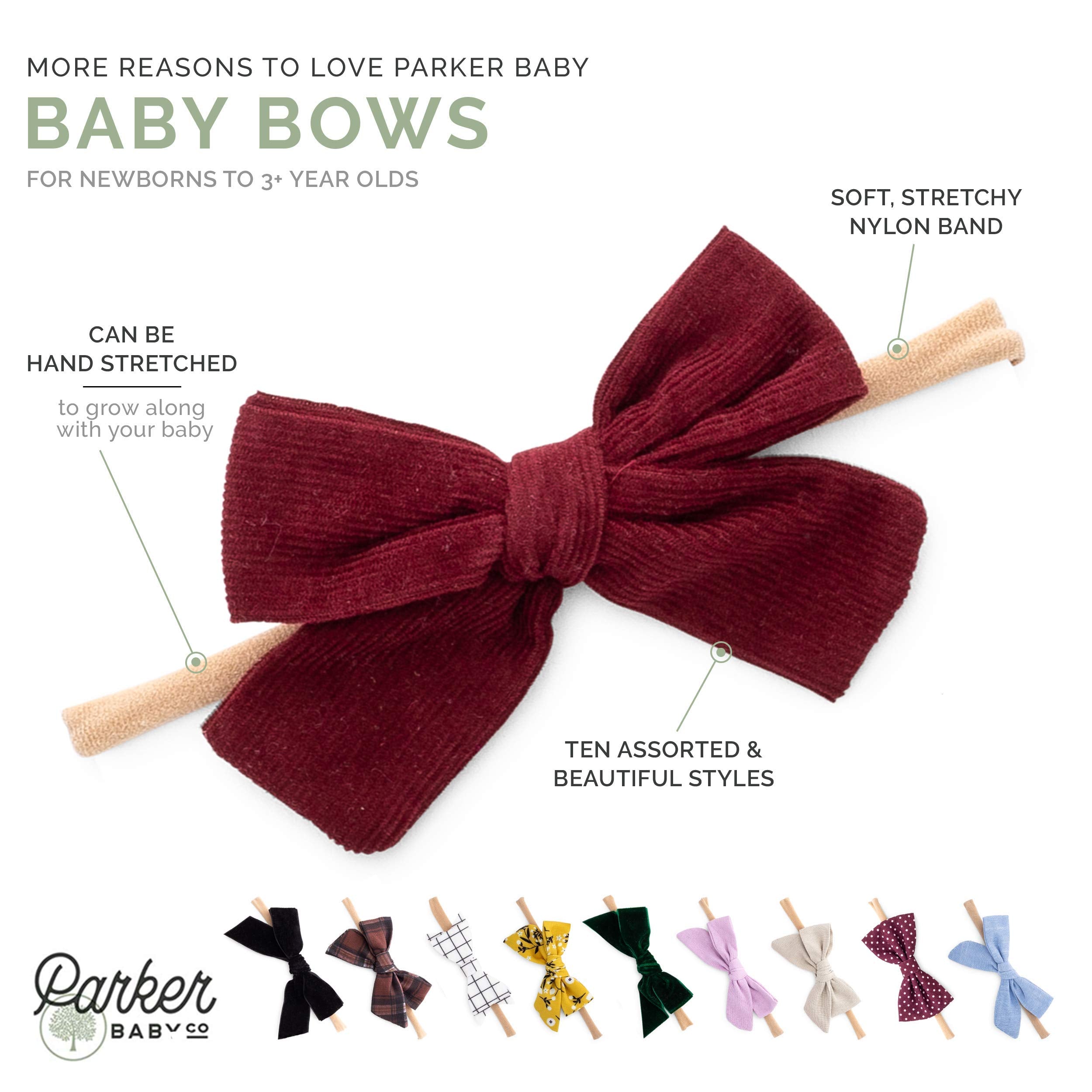 Parker Baby Co. The Anne Set checkered bow pairs with everyday outfits.