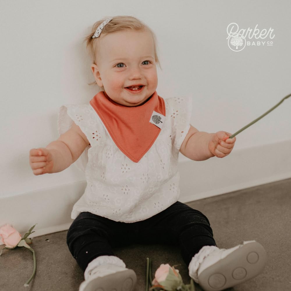 Parker Baby Co. bibs are lightweight yet durable for year-round comfort.