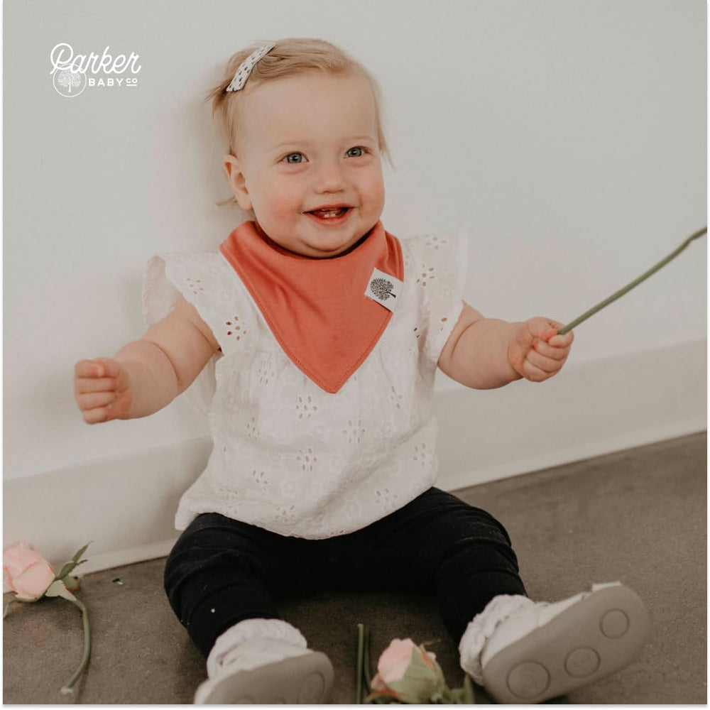 Parker Baby Co. bandana bibs make a practical baby shower gift.