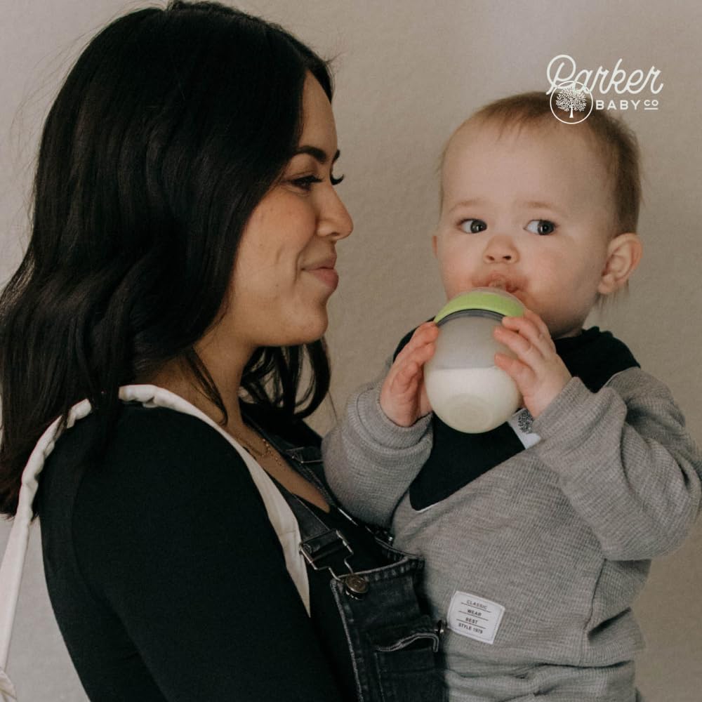 Parker Baby Co. bandana bibs are great for mealtime messes and drool control.