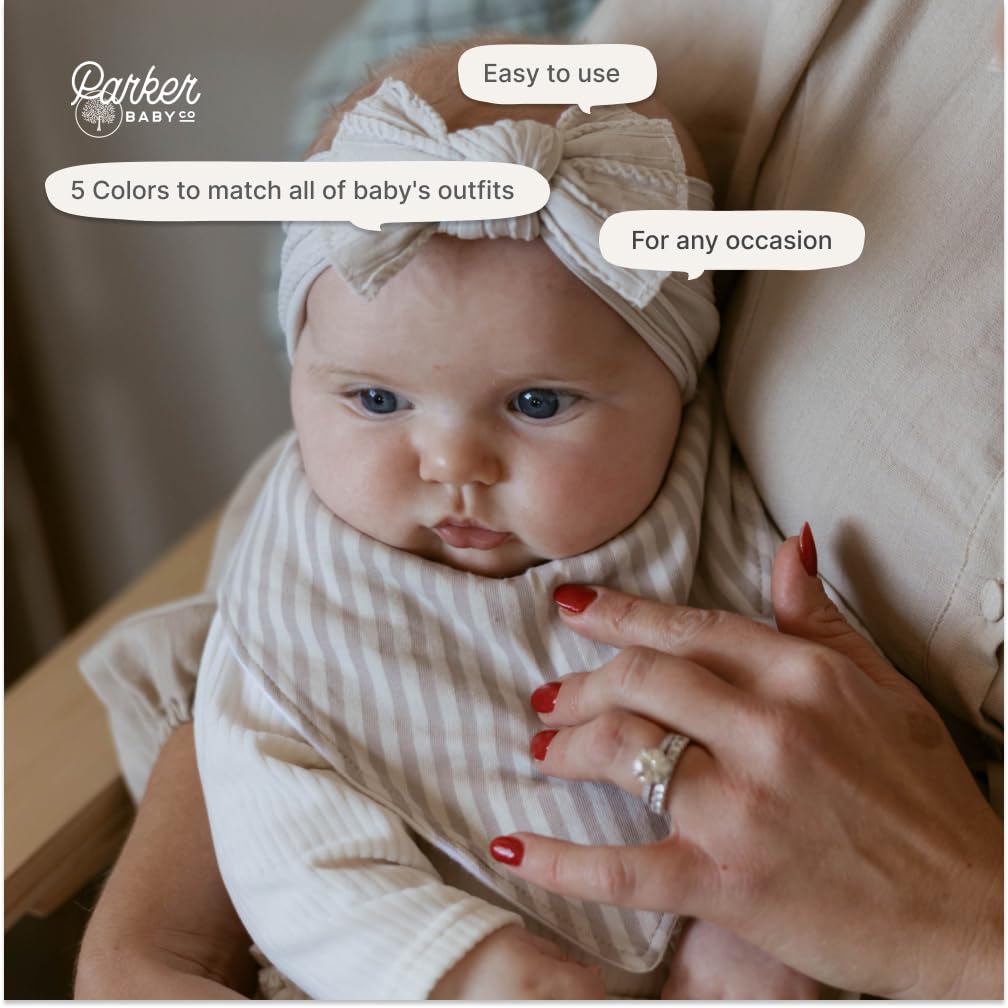 Parker Baby Co. ivory headband gentle on hair with marks-free wear