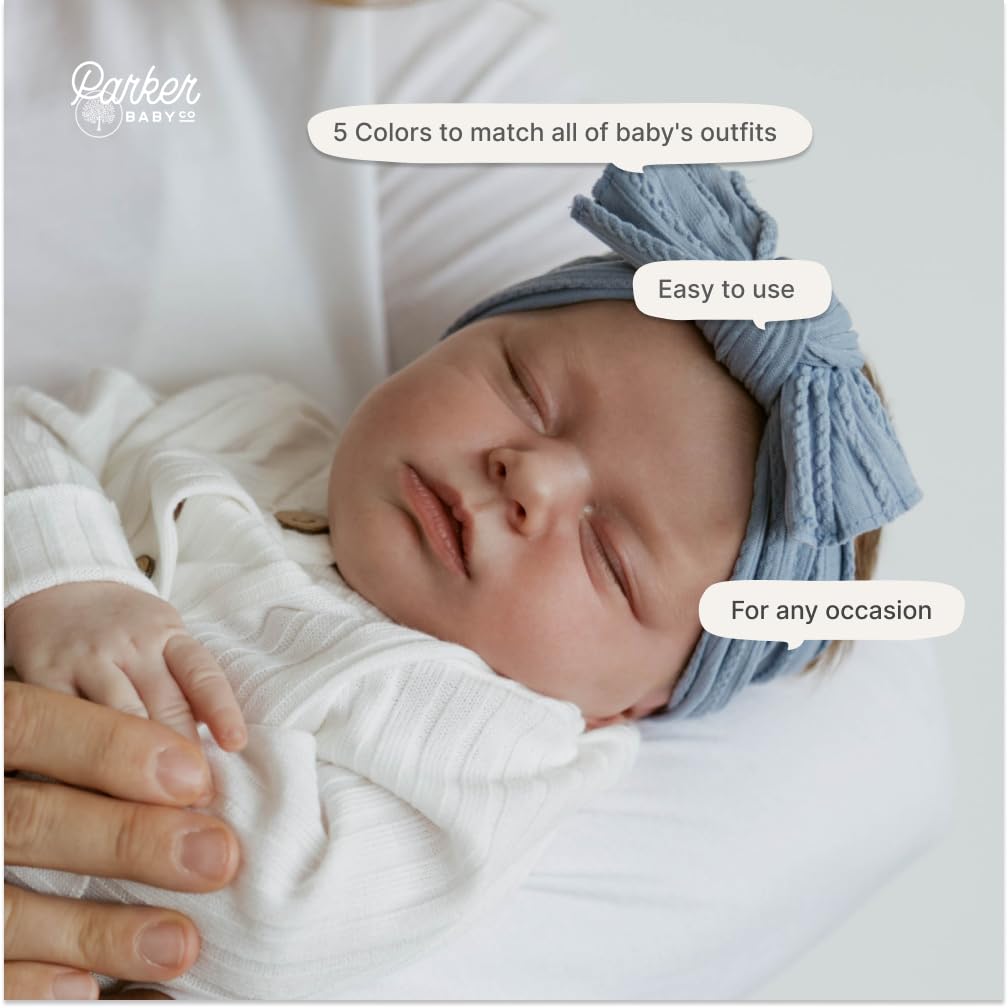 Parker Baby Co stormy headband showcased with cozy everyday looks