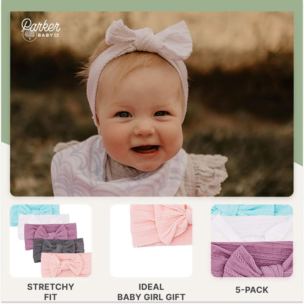 Parker Baby Co. textured knit headbands add charm to everyday looks and photos.