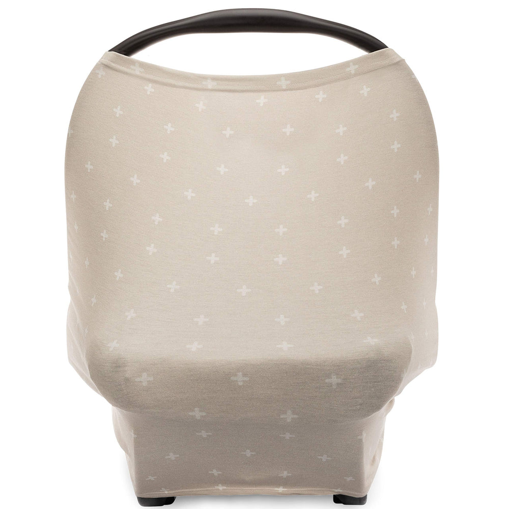 Parker Baby Co. Desert 4-in-1 car seat cover provides privacy during nursing