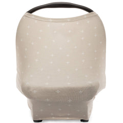 Parker Baby Co. Desert 4-in-1 car seat cover provides privacy during nursing